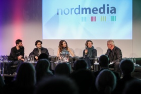 nordmedia talk & night Berlinale 2020
Foto: nordmedia / Konstantin Gastmann