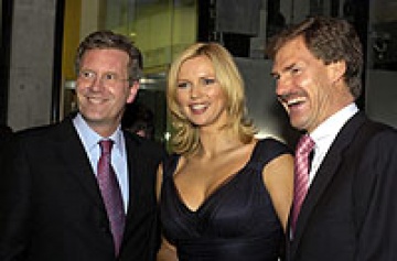 Ministerpräsident Christian Wulff, Veronica Ferres und Christian Maschmeier (AWD)