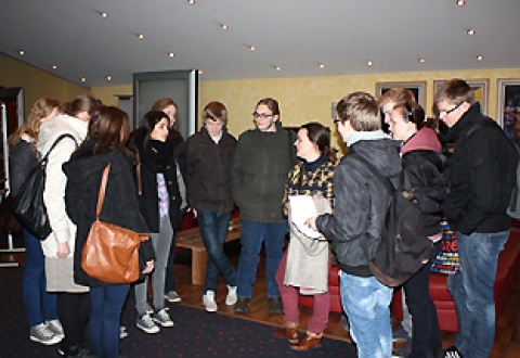 Diskussion nach der Vorführung von "Kriegerin" im Cinestar Osnabrück (Foto: Karl Maier)