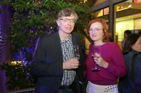Joachim Ortmanns, Geschäftsführer Lichtblick Film GmbH und Schauspielerin Nina Petri