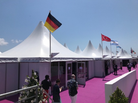 Der "German Pavilion" im Village International auf dem Marché du Film