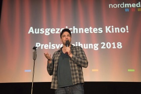 nordmedia Kinoprogrammpreis 2018 in den Kronen-Lichtspielen in Bad Pyrmont: Comedian Jan van Weyde