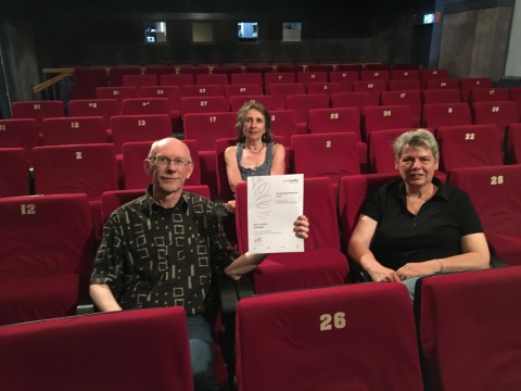 Kino Lumière, Göttingen: Helge Schweckendiek (mit dem nordmedia-Kinoprogrammpreis), Anna Fuhry und Telke Reeck © Kino Lumière