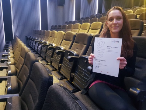 Kino im Künstlerhaus, Hannover: Adriana Ehlers mit dem nordmedia-Kinoprogrammpreis © Koki Hannover