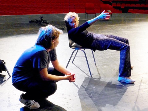 Linda Belinda Podzus und Katja Riemann (v. l.); Foto: © Birgit Kleber / Medea Film Factory