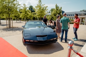 das Kultauto K.I.T.T. von KNIGHT RIDER in Bad Nenndorf © nordmedia/Marie-Christin Pratsch