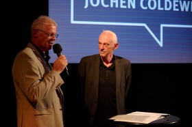 und mit seinem Weggefährten Alfred Rotert vom European Media Art Festival (EMAF)