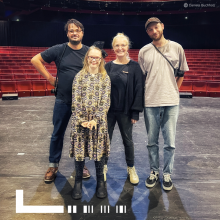 Das Team Neele Power am Set im Metropol Theater Bremen. © Daniela Buchholz, Ahoi Fotografie