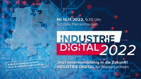 Offizielles Werbebild der Veranstaltung "Industrie Digital 2022" (Foto: © Digitalagentur Niedersachsen)