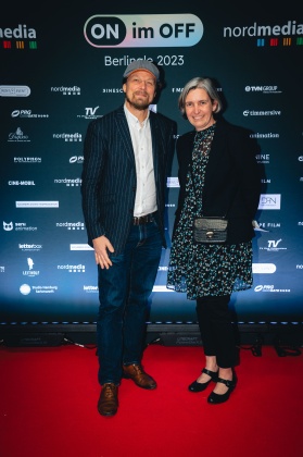 MITTAGSSTUNDE-Regisseur Lars Jessen und Petra Schleuning © nordmedia