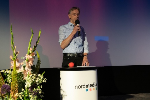 Bernd Glawatty, Koki Bremerhaven, gibt Einblicke in 40 Jahre Kinogeschichte. Foto: © nordmedia/Heiko Sandelmann