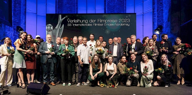 Feierliche Preisverleihungsgala in der Emder Johannes a Lasco Bibliothek:  2023 vergab das Filmfest Emden-Norderney  Preisgelder in Höhe von insgesamt 65.500 Euro; Foto: Rouven Kirchhoff