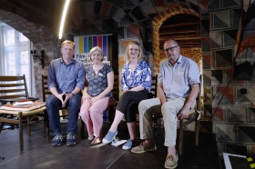 v.l.: Florian Vollmers, Petra Schleuning,  Lisa Emer und Klaus Hansen © Kerstin Hehmann