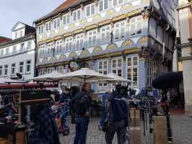 Dreharbeiten für die Horror-Serie HAMELN (AT) in der Osterstraße © nordmedia