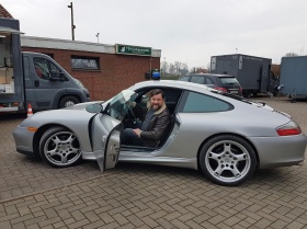 Sascha Gersak im Porsche von Frank Elling © nordmedia