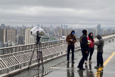 Dreharbeiten in Changsha (China) © Julian Schwandner