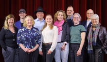 Im Austausch zu den Perspektiven des Drehortes Göttingen am 12.03.2025 im Kino Melies (v.l.): Andrea Giesel, Alexander Siebrecht, Susanne Lange, Sven Schreivogel, Lena Marie Oelbracht, Petra Aschenbach, Markus Riese, Inken Kautter, Martin Choroba, Angelika Daamen © Thomas Klawunn