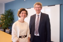 Meike Götz mit Frank Doods.