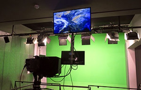 Greenscreen im Wetterstudio