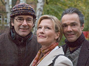 Regisseur Johannes Fabrick, Suzanne von Borsody und Hannes Jaenicke