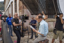 Dreharbeiten zur deutsch-brasilianischen Koproduktion BACH IN BRAZIL von Ansgar Ahlers in Ouro Preto, Brasilien; Foto: © 2015 NFP*/Stephanie Kulbach