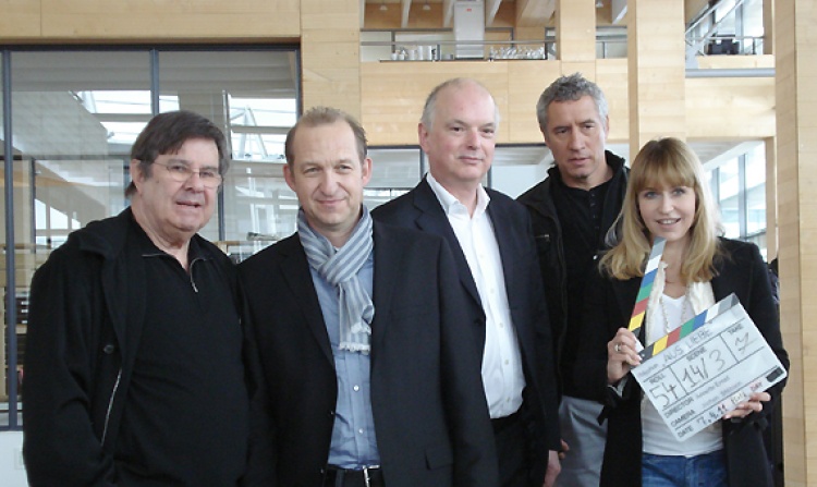 v.l.: Gerd Baltus, Peter Heinrich Brix, Thomas Schäffer, Ralph Herforth und Anica Dobra