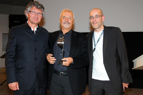 Gerd Schwandner, Ted Kotcheff und Torsten Neumann in der St.-Lambertikirche