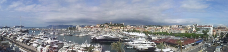 Der Hafen von Cannes und Schauplatz der Filmfestspiele