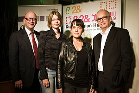 Walter Kleine, Sophie Narr, Rosa Hannah Ziegler und Thomas Schäffer (v.l.)