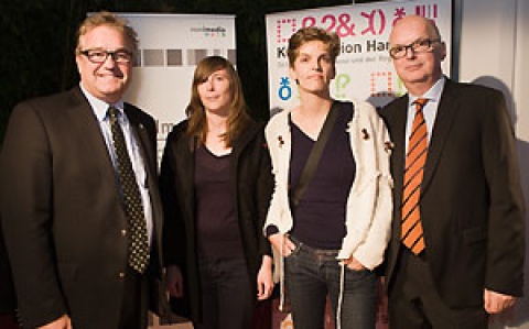 Hauke Jagau, Carolina Hellsgård, Rita Bakacs und Thomas Schäffer