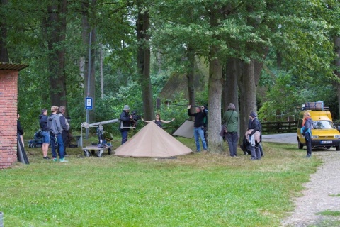 am Set in Wenzendorf, Foto: Georges Pauly