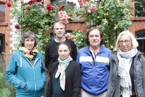 die Wendland Shorts-Jury: Jury: Andrea Hanke, Roland Zag, Veronika Grob, Henning Kunze, Anna Fantl (v.l.)