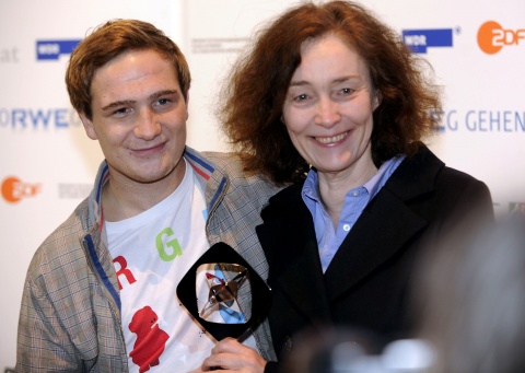 Frederick Lau und Hermine Huntgeburth mit dem Grimme Preis 2011 für NEUE VAHR SÜD