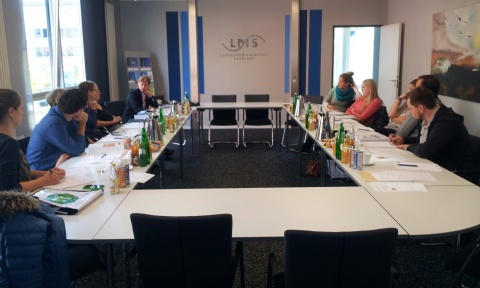 Arbeitsmeeting in der LMS auf den Saarbrücker Saarterrassen