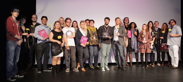 Preisgewinner und FilmFest-Team 2014