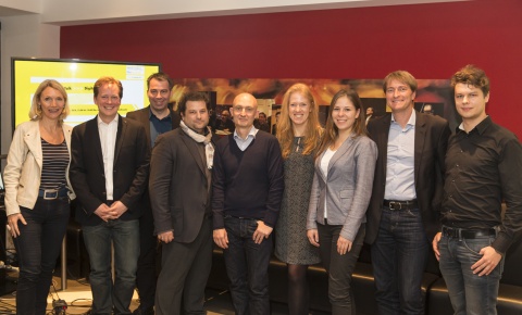 Christiane Siemen, Philipp Hoffmann, Michael P. Aust, Ulrich Müller-Uri, Andreas Wildfang, Barbara Bauer, Christiane Herzog, Christian Morawietz und Tobias Meyerding (v.l.)