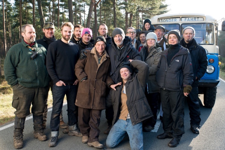 Teamfoto am Set in Gartow