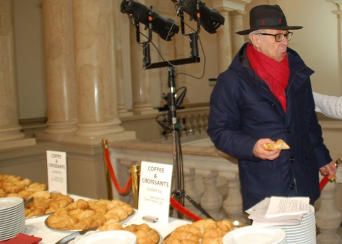 Frühstück im Abgeordnetenhaus: Berlinale-Chef Dieter Kosslick zu Gast beim "Coffee & Croissants"-Hosting