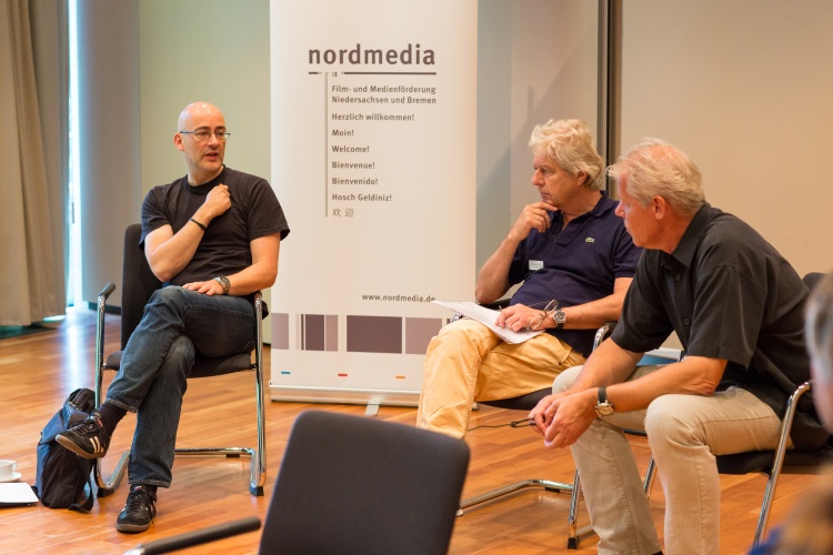 Festivalleiter Torsten Neumann, Produzent Michael Eckelt und Jochen Coldewey