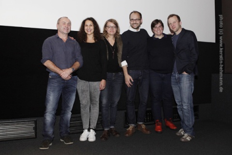 Das Team von DAS ROMEO PRINZIP: Lutz Rabbach, Sonja Hurani, Sabine Holtgreve, Dirk Decker, Andrea Schütte und Eicke Bettinga (v.l.)