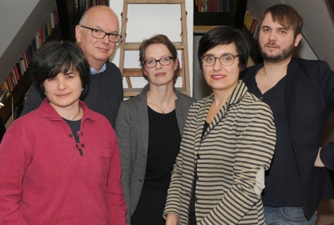 Anja Großwig, Thomas Schäffer, Anja Römisch (Stiftung Kulturregion), Nadine Otto (Gundlach) und Kai Gero Lenke (Foto: Hans-J. Schaper)