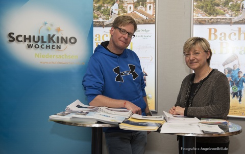 Ansgar Ahlers (Regisseur von BACH IN BRAZIL) und Frauke Heiligenstadt (Niedersächsische Kultusministerin), Foto: Angela von Brill