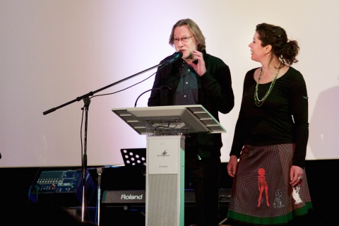 Jörg Witte (Projektleiter) und Eva-Maria Schneider-Reuter von den Schulkinowochen Niedersachsen, Foto: Frederike Wendt