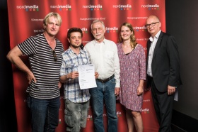 nordmedia Kinoprogrammpreis 2016 im Cinema-Arthouse Osnabrück: LichtSpiel, Schneverdingen: Julian Kremhart, Werner Mader
Foto: Fa. atelier16 - PROFIFOTOGRAFIE