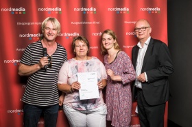 nordmedia Kinoprogrammpreis 2016 im Cinema-Arthouse Osnabrück: Filmhof, Hoya/Hansa Kino, Syke: Elke Brümmer
Foto: Fa. atelier16 - PROFIFOTOGRAFIE