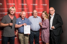 nordmedia Kinoprogrammpreis 2016 im Cinema-Arthouse Osnabrück: LiLi Servicekino, Wildeshausen: Heinz Rigbers, Michael Prochnow 
Foto: Fa. atelier16 - PROFIFOTOGRAFIE