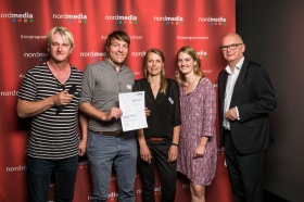 nordmedia Kinoprogrammpreis 2016 im Cinema-Arthouse Osnabrück: Casablanca Programmkino, Oldenburg: Tobias Roßmann, Doris Janßen
Foto: Fa. atelier16 - PROFIFOTOGRAFIE