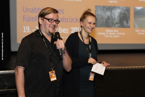 Regisseur Mika Hotakainen, WAS MÄNNER SONST NICHT ZEIGEN und Festivalleiterin Julia Scheck