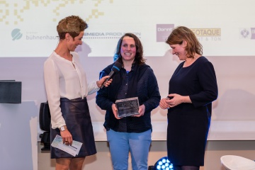 Die Gewinnerinnen der Kategorie TV: Nicole Bölhoff und Christiane Justus vom NDR.