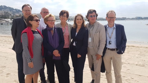 Die Chefs der Länderförderungen beim Koproduktionsfrühstück in Cannes